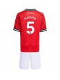 Manchester United Harry Maguire #5 Replika Hemmakläder Barn 2025-26 Kortärmad (+ byxor)